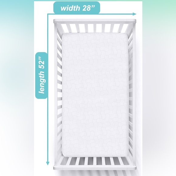 American Baby Company Waterproof Crib Protective Mattress Pad Cover NEW - Picture 4 of 5